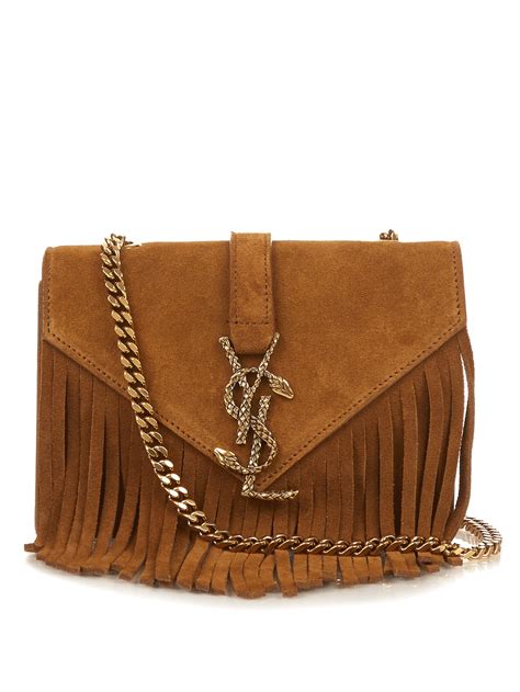 ysl fringe suede crossbody|small YSL crossbody.